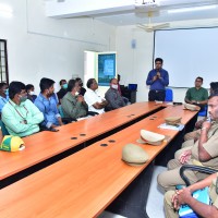 Mr S . PRABHU  IFS,  , District Forest Officer & Wild life Warden, Hosur speaking to the participants